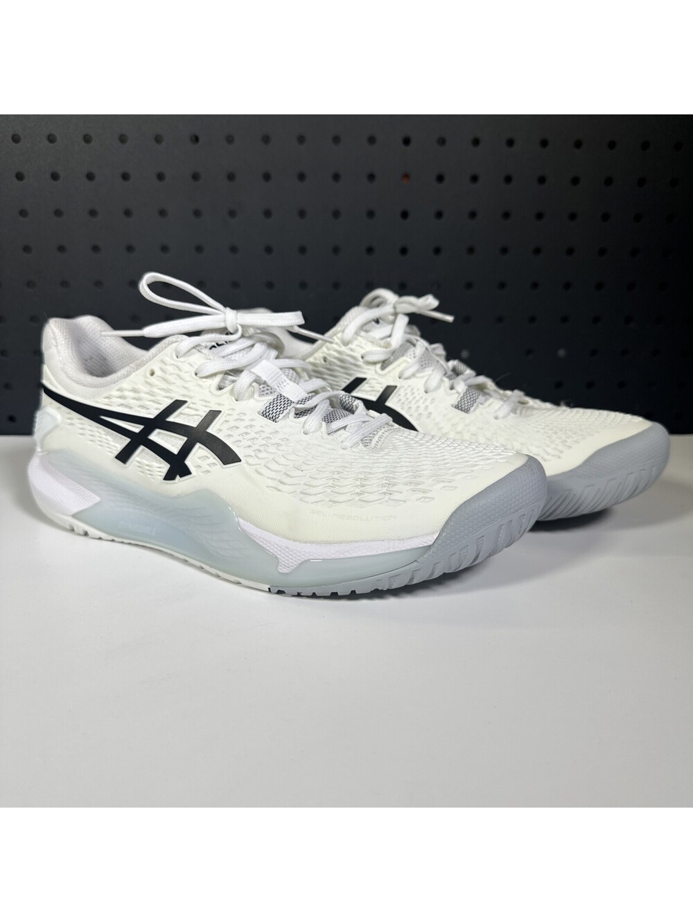 Asics Gel-Resolution X Mens Size 7 White Black Tennis Pickleball Shoes 1041A481
